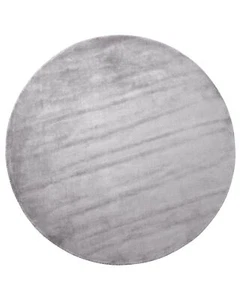 Round Viscose Area Rug ⌀ 140 cm Light Grey GESI II - Picture 1 of 6