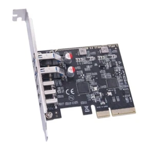 2Port USB A 3Port Type C 10Gbps Expansion Card PCIExpress 4X USB Hubs Adapter - Picture 1 of 8