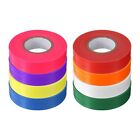 PVC Flagging Tape 20mm x 30m/98.4ft Marking Tape Non-Adhesive 8pcs