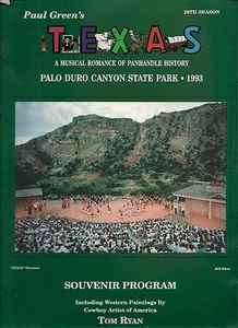 TOM RYAN 1993 42 COLOR PLATES "TEXAS" PROGRAM COWBOY ARTISTS of AMERICA NM - Picture 1 of 4