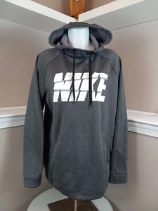 Nike Fit Womens Grey Long Sleeve Hoodie Sweatshirt Size Medium - Picture 1 of 20