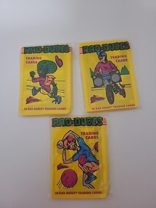 1990 Pacific Rad Dudes Trading Cards Wax Pack Lot  Retro Kids Toys Gum NEW 