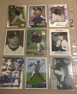 Mike Hampton ⚾️ Baseball Cards ⚾️ 9 Card Lot W/ RC ⚾️ 0119 - Picture 1 of 12