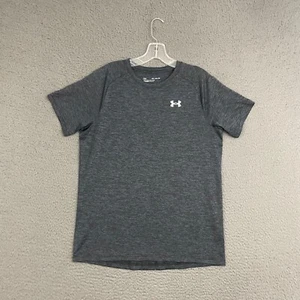 Under Armour Shirt Boys XL Loose Fit Charcoal Gray Activewear Workout Sports - Picture 1 of 8