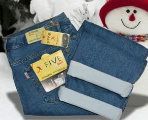 JEANS THERMIC STONE WASH X- FIVE 5 TASCHE FODERATO DI FLANELLA MISURA 60 - Imagen 1 de 5