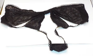 Victoria Secret Sexy Open Crotch Black Lace Panties 11187892 - Picture 1 of 5