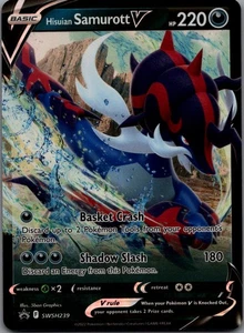 Hisuian Samurott V Promo SWSH: Sword & Shield Promo Cards SWSH239 NM - Picture 1 of 2