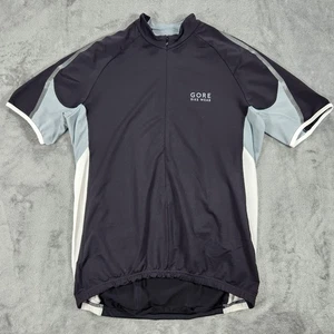 Gore Bike Wear Shirt Mens XL Black Cycling Jersey 3 Pocket Half Zip Reflective - Picture 1 of 13