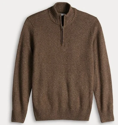 Suéter Sonoma Goods for Life Para Hombre Cremallera Cuarto 200 Caramelo Talla S Nuevo con Etiquetas Foto 1 de 4