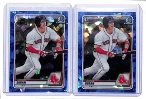 (2) Lot 2020 Bowman Chrome Sapphire Edition Jarren Duran 1st #BCP-144 - Picture 1 of 2