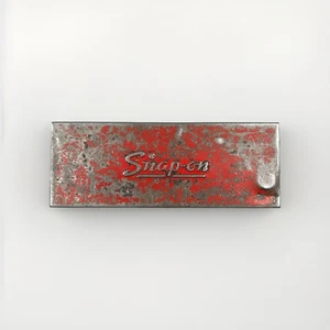 Vintage Snap-On Tools Metal Steel Tool Box Small Case with 3 Sockets KRA-222B - Picture 1 of 12