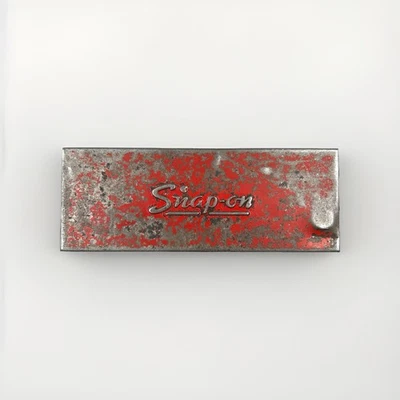 Vintage Snap-On Tools Metal Steel Tool Box Small Case with 3 Sockets KRA-222B - Image 1 of 4