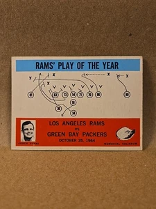 1965 Philadelphia Football #98 Los Angeles Rams Coach Svare Excellent - Picture 1 of 5