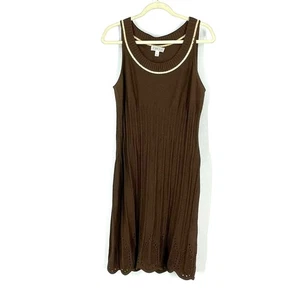 ST. Johns Sport Wool Knit Dress Brown Size Small Sleeveless - Picture 1 of 9