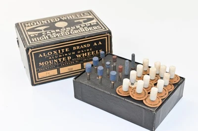 Piedras de rueda montadas de afilado de carborundo de aloxita de colección caja abierta Foto 1 de 4