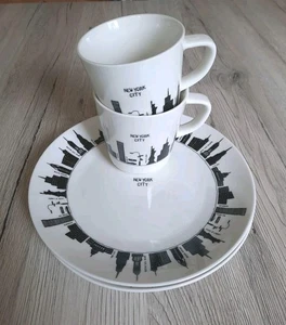 ..Geschirrset New York 4-teilig **NEU** - Bild 1 von 5