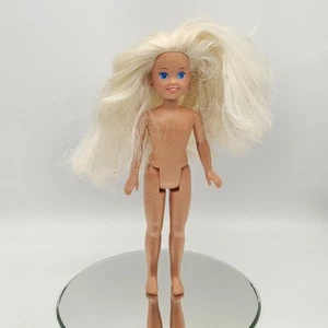 VINTAGE NUDE 1991 7" Barbie Sister Stacie Blonde Doll Pink EARRINGS_S ONE FIVE - Bild 1 von 4