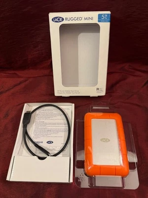 *Read* LaCie Rugged 5TB USB-C Portable External Hard Drive - Image 1 of 2