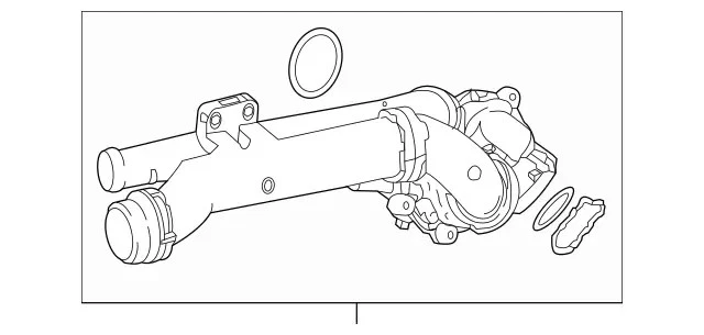 Genuine Mercedes-Benz Engine Coolant Thermostat Kit 274-200-31-00 - Изображение 1 из 1