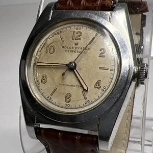Vintage 32mm Rolex Oyster Perpetual Brevetee Chronometer Watch NOT WORKING - Picture 1 of 15