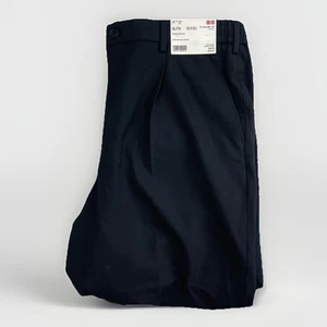 Pantalones de vestir anchos plisados Uniqlo para hombre talla XL 36-39 pulgadas *NUEVO CON ETIQUETAS leer* - Imagen 1 de 16