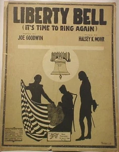 Liberty Bell Its Time To Ring Again Sheet Music 1917 Vintage Patriotic - Picture 1 of 1