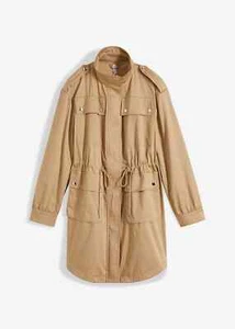Jacke mit Stehkragen Gr. 48 Saharabeige Damen Langarm Cargojacke Neu* - Bild 1 von 1