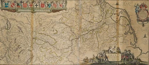 W. BLAEU (1571-1638), Historische Flusskarte des Rheins, 1635, Kupferstich - Bild 1 von 4