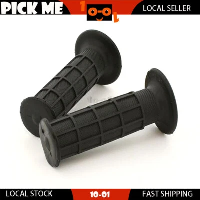 Par de empuñaduras de goma negras de 7/8" para motocicleta Honda CR480R 1982 1983 Foto 1 de 4