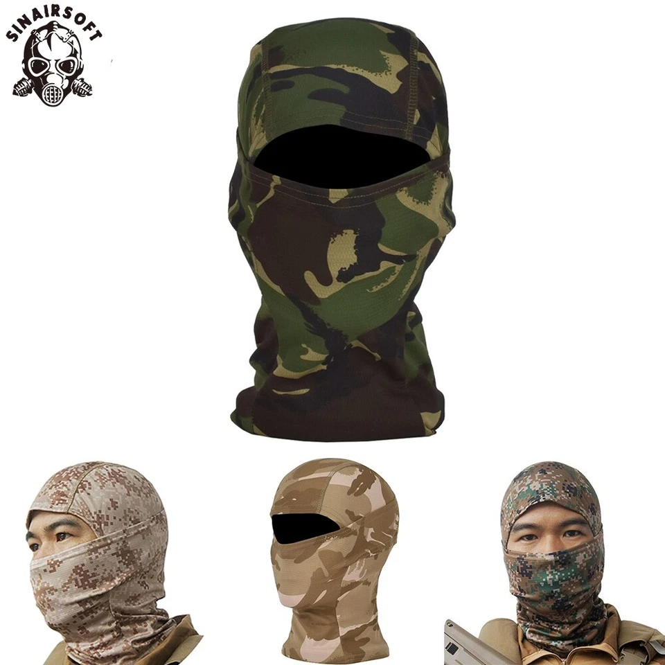 Camouflage Hunting Scarf Cap Balaclava Winter Hat Full Face Mask Hood Quick-Dry - Image 1 of 4
