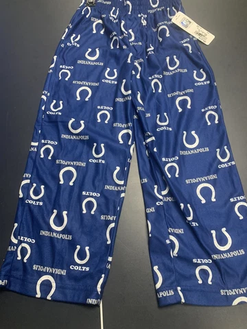 NFL Indianapolis Colts Football Pajama Pants Boys Youth Small 6/7 Rivers Peyton Cover