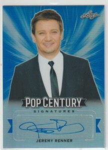 LEAF POP CENTURY 2019 AUTOGRAPH CARD JEREMY RENNER SIGNED HAWKEYE AVENGERS 17/20