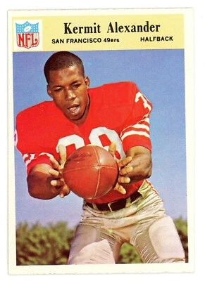 1966 Philidelphia Football Raw Near Mint  #171 Kermit Alexander - Image 1 of 2