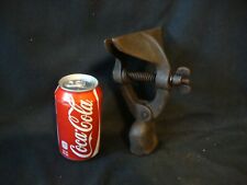 Antique Cast Iron Bench Mount 5" Saw Vise With Wood Shaft Mount