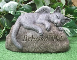 1305 Believed Pet Kitty Cat Memorial Latex Fiberglas Produktion Form Beton - Bild 1 von 11