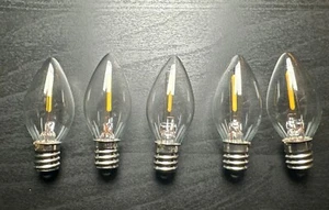 C7 Christmas LED Light Bulb, E12 Replacement Night Light Bulb, 0.6W Equivalent - Picture 1 of 1