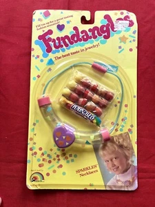 Vintage Fundangles Sparkles Necklace Unopened 1989 LJN toys - Picture 1 of 7