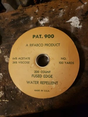 Vintage Fused Edge Acetate Ribbon Rust Color Approximately 75 Yards - Image 1 of 4