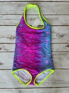 BILLABONG WE LOVE THE WILD ONE PIECE SWIM SUIT MULTI GIRLS SIZE 4 NEW $54 - Picture 1 of 4