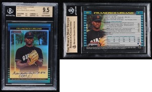 2002 Bowman Chrome Refractor /500 Francisco Liriano #174 BGS 9.5 GEM MINT