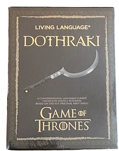 Living Language Dothraki by David Peterson (2014) Book & CD Set, New and Sealed - Picture 1 of 3