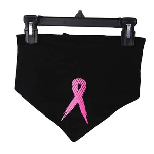 Ideology Printed Breast Cancer Awareness Dog Bandana, Black, L-XL - Picture 1 of 5