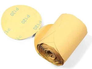 Disco de lija PSA 6 pulgadas papel de lija 100 rollos 120 granos adhesivo trasero adhesivo lijadora DA - Imagen 1 de 9