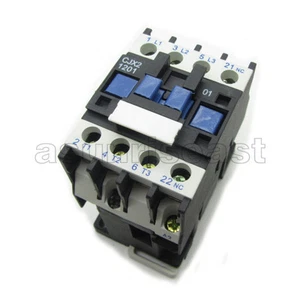 AC Contactor AC220V Coil 12A 3 Pole Phase NO Normal Open +1 NC Switch CJX2-D1201 - Picture 1 of 7