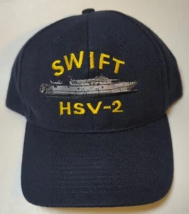 US Navy HSV-2 Swift Black Baseball Cap Mütze Snapback - Bild 1 von 9