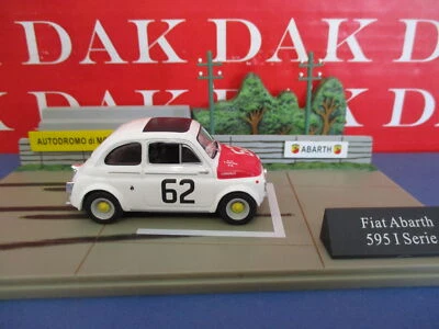 Die cast 1/43 Modellino Auto Diorama Fiat 595 Abarth I Serie N62 Autodromo Monza - Immagine 1 di 3