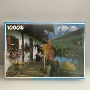 King 1000 Pc Jigsaw Puzzle Bavarian Alps King New And Sealed Box Damage Cat - Picture 1 of 14