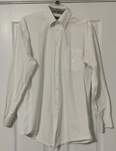 Vintage Nautica Oberhemd Herren 15,5 32/33 weiß Knopfleiste Langarm formell - Bild 1 von 7