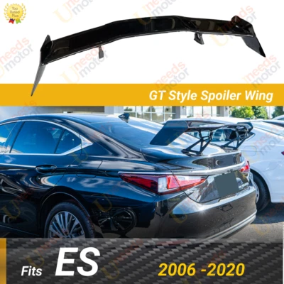 Alerón trasero negro brillante estilo VIP GT 2006-2023 Lexus ES F Sport Foto 1 de 4