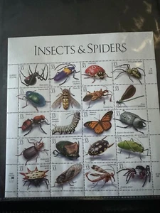 Scott #3351 Pane of 20 33¢ Insects & Spiders Stamps M, OG, NH (1999) - Picture 1 of 2